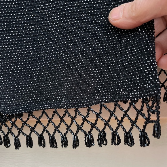 The XScape 2-piece set,black/metallic sparkles, round neck,long-sleeved jacket,S - Picture 5 of 16